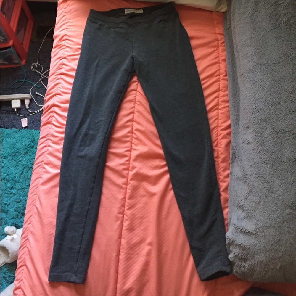 Tight, grey sweatpants!