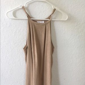 Suede tank