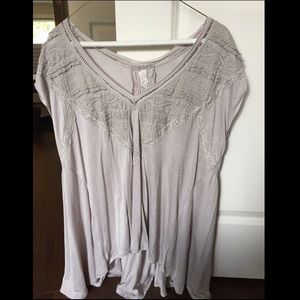Long gray Free People top