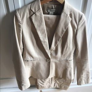 Banana Republic Tan Suit