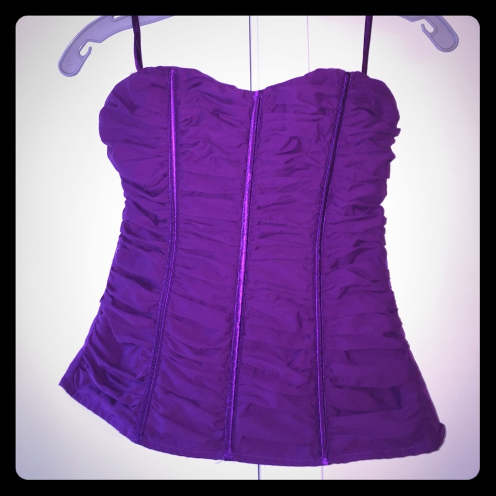 Bebe fuchsia corset