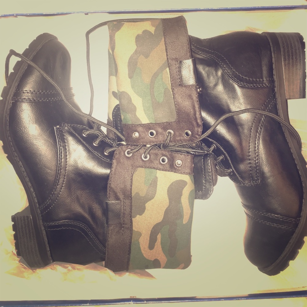 Camo Combat Boots
