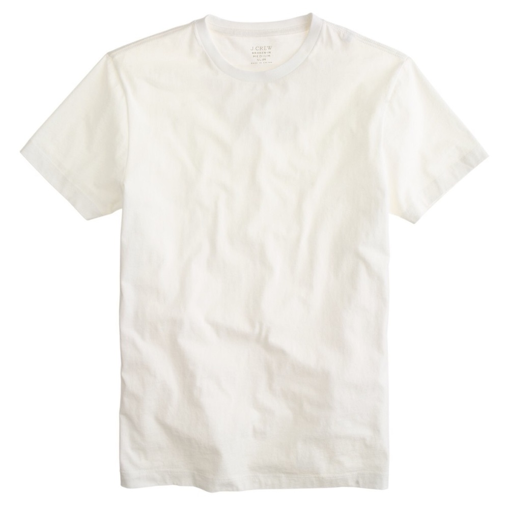 J.crew Men's Slim Fit White Tee