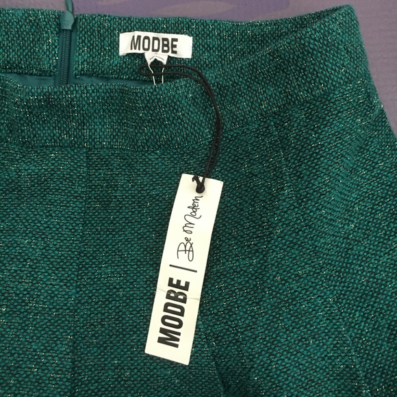NWT Teal Tweed Skirt - Picture 2 of 6