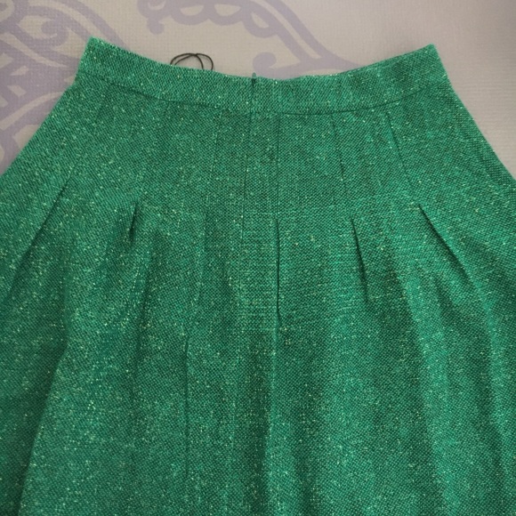 NWT Teal Tweed Skirt - Picture 4 of 6