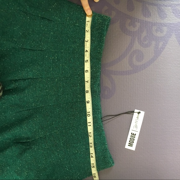 NWT Teal Tweed Skirt - Picture 5 of 6