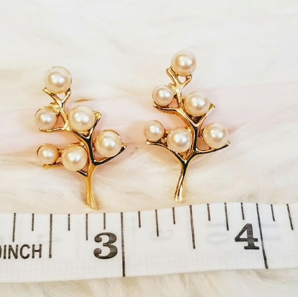 ❇️ Costume pearl tree earrings ❇️ - Picture 1 of 3