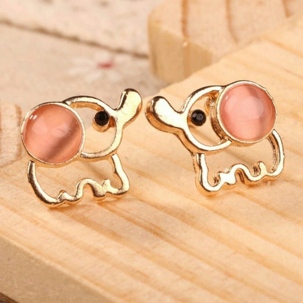 Elephant earrings.