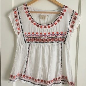 Anthropologie peasant top by Vanessa Virginia
