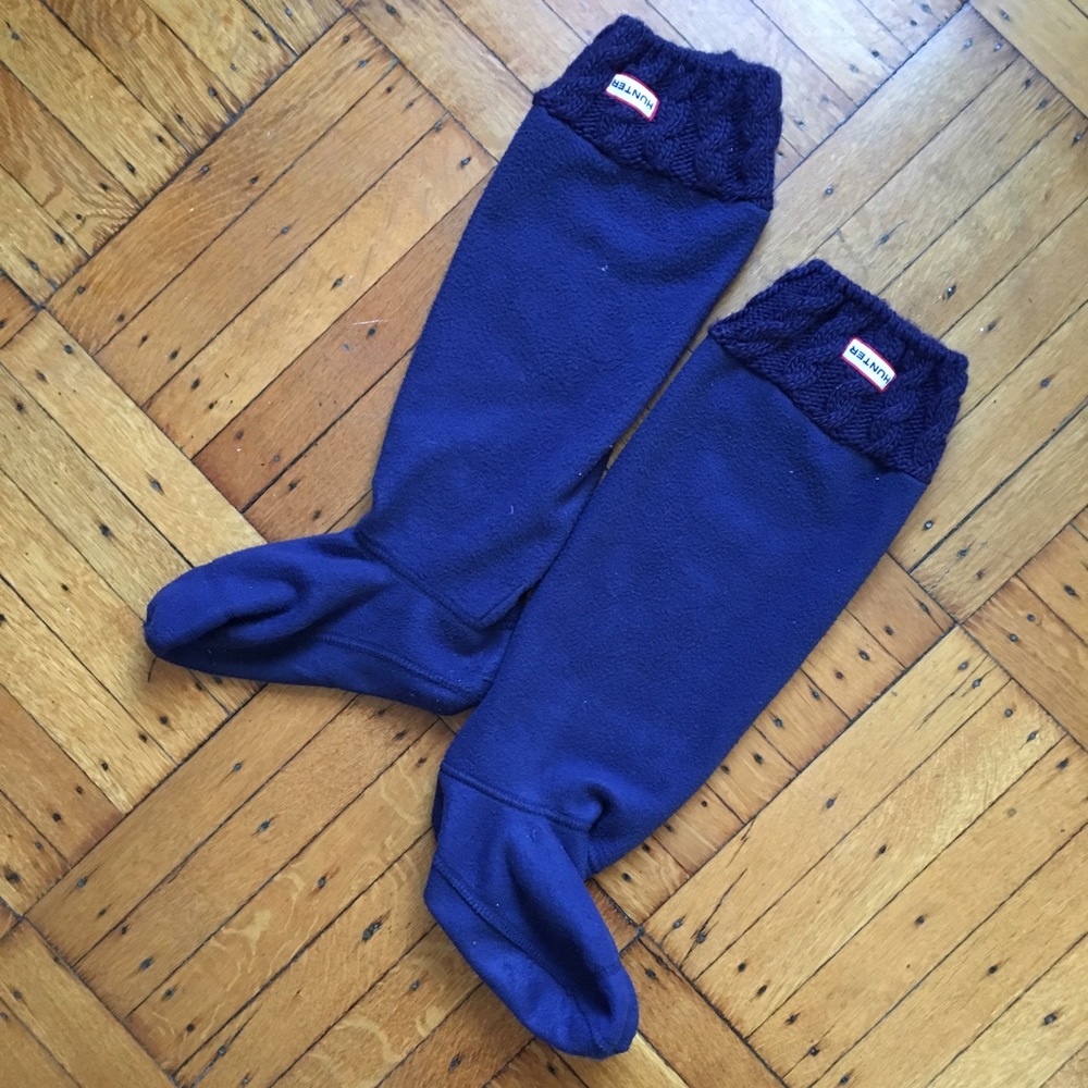 Navy blue hunter boot liners