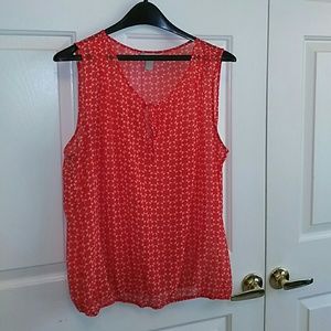 Banana Republic Orange Sleeveless Top