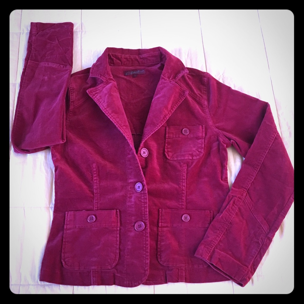 Corduroy Burgundy blazers