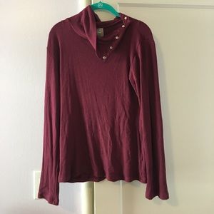 Button neck shirt