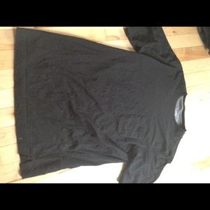 Plain black tee