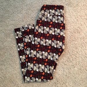 Lularoe OS leggings Chinese boxes purple