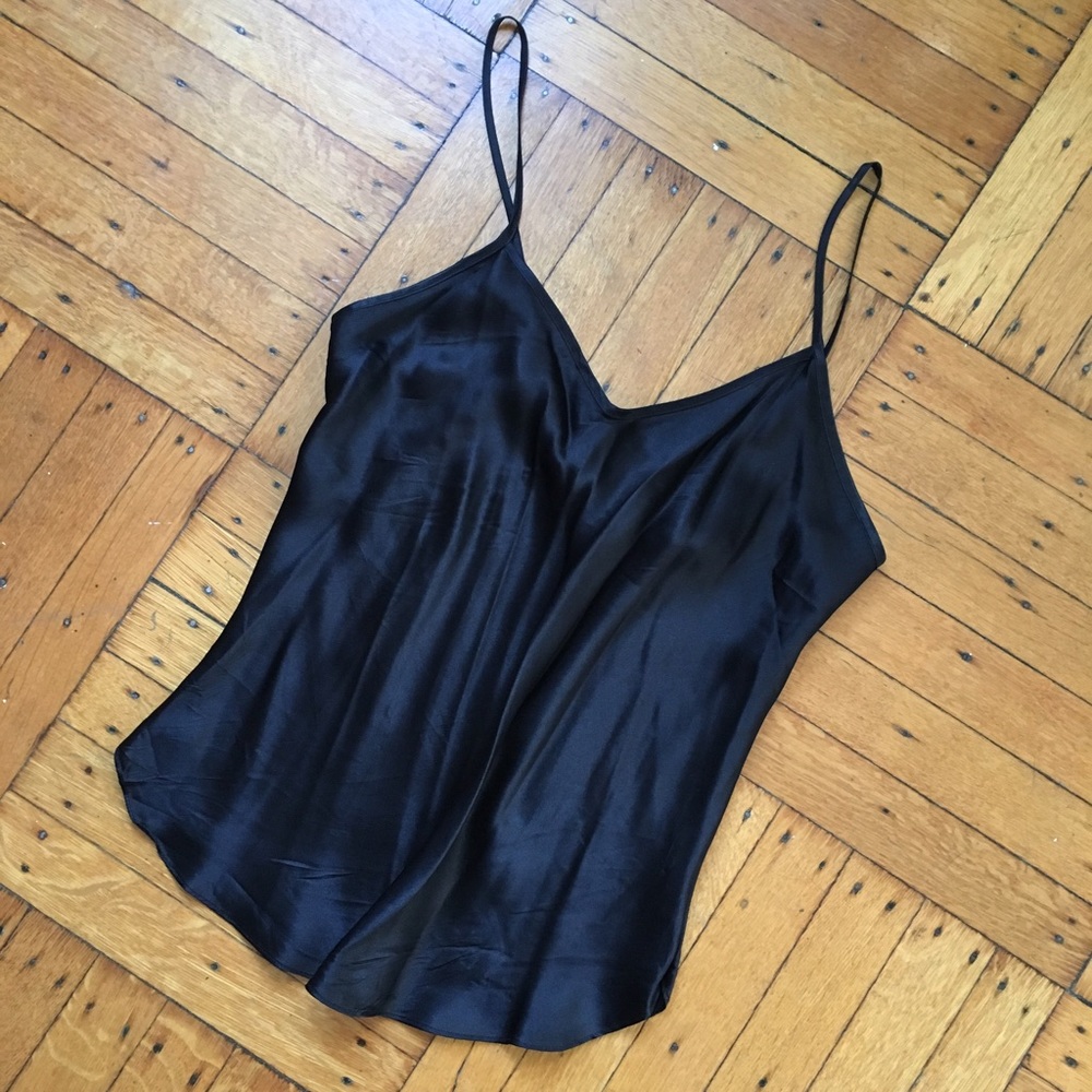 Silk black camisole