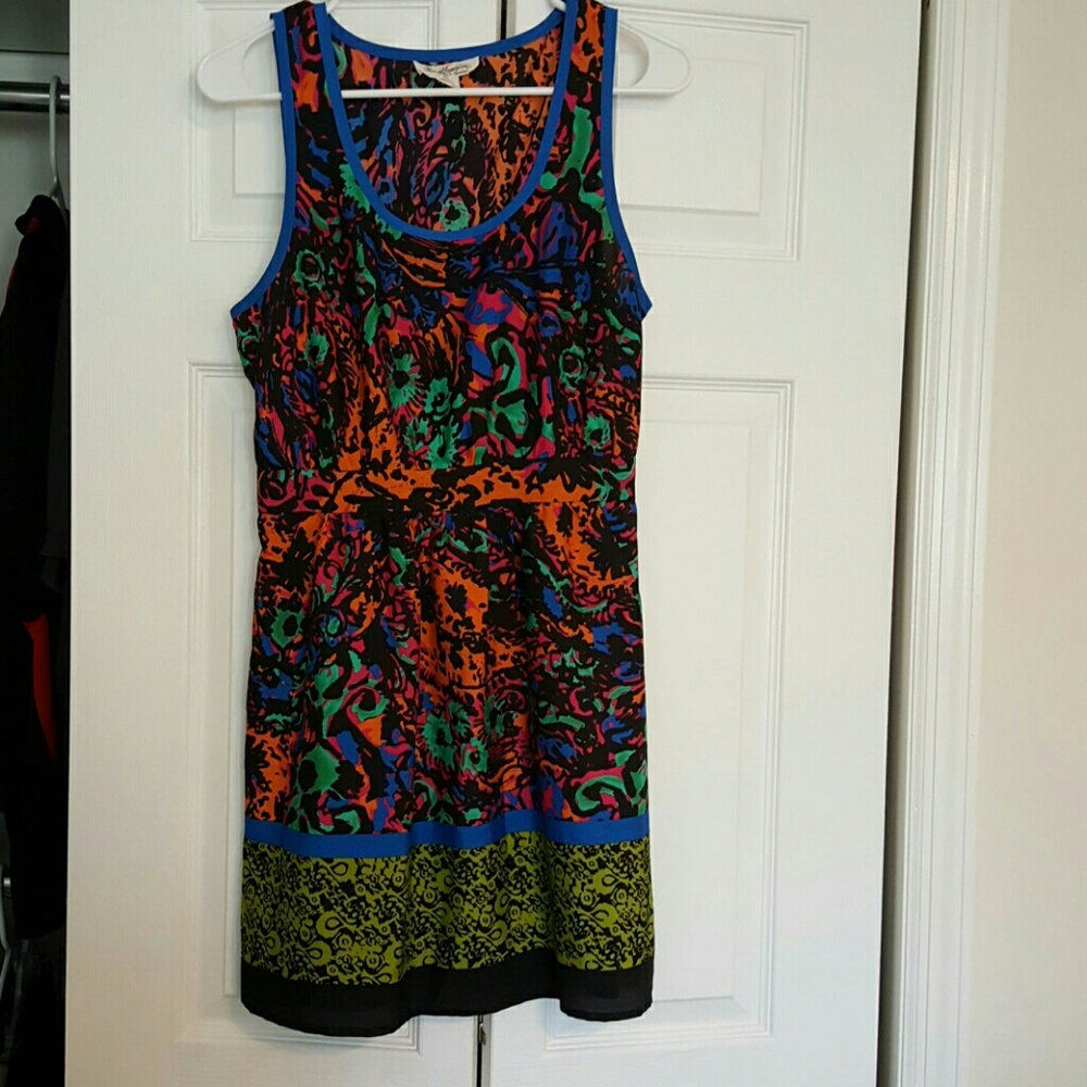 Very colorful dress with pockets