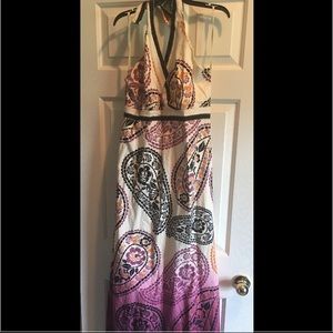 Floor length ombré dress