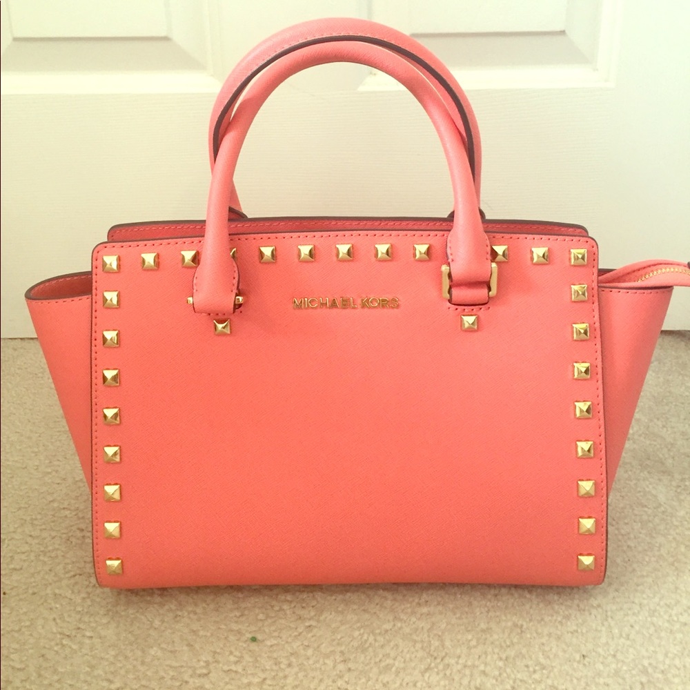 Pink Grapefruit Studded Michael Kors