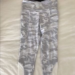 Grey and white camo leggings
