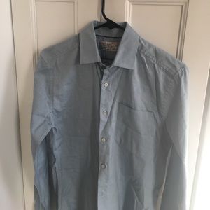 Shipley Halmos Light Blue Button Down