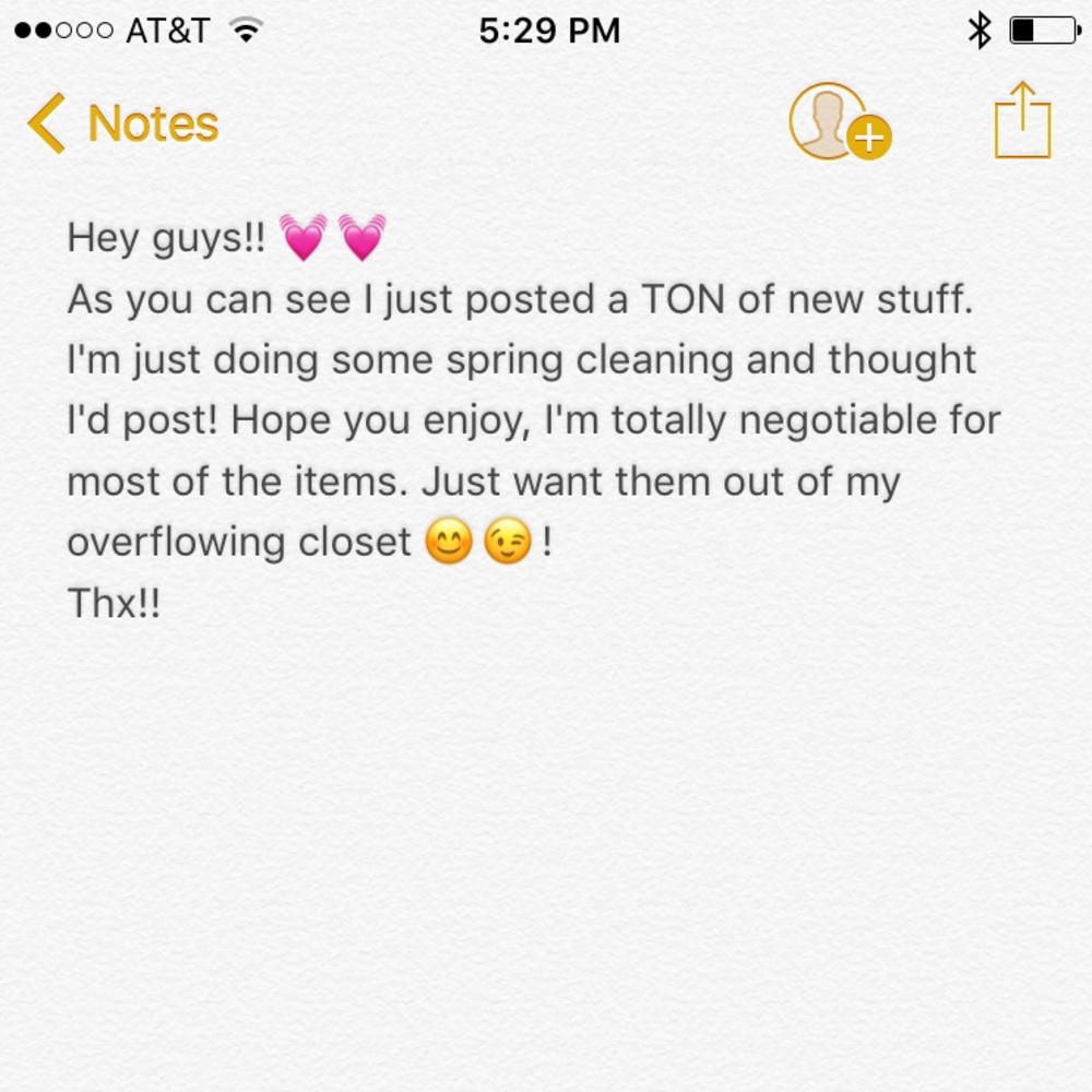 Just a quick note!!