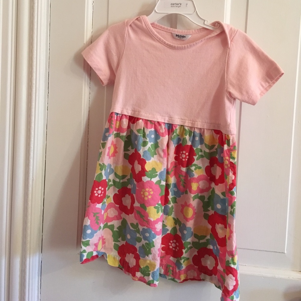 Baby Boden T shirt dress with floral print