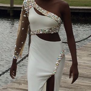 White prom dress