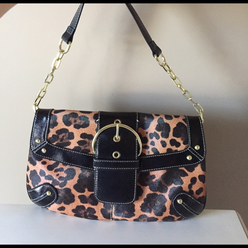 Leopard Merona shoulder bag