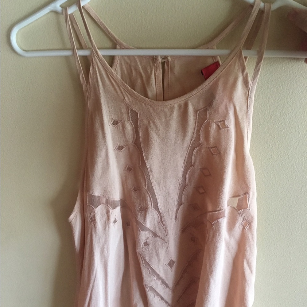 Blush tank top