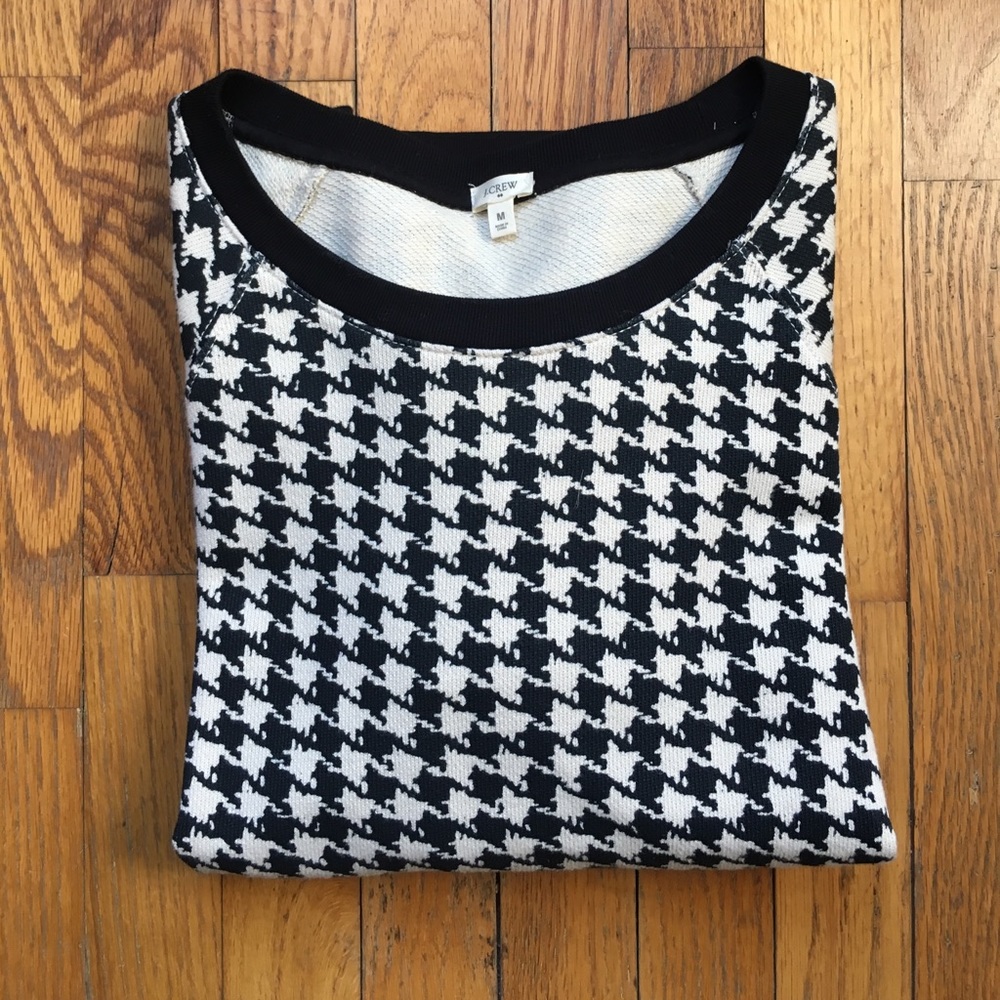 J. Crew Houndstooth Pullover