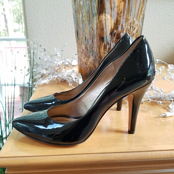 SOLD.......BCBGeneration Black Patent Cielo Heels - Picture 2 of 5