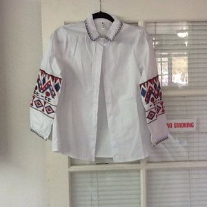 Cotton emborder shirt