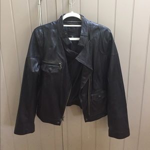 Banana Republic Black Genuine Leather Jacket