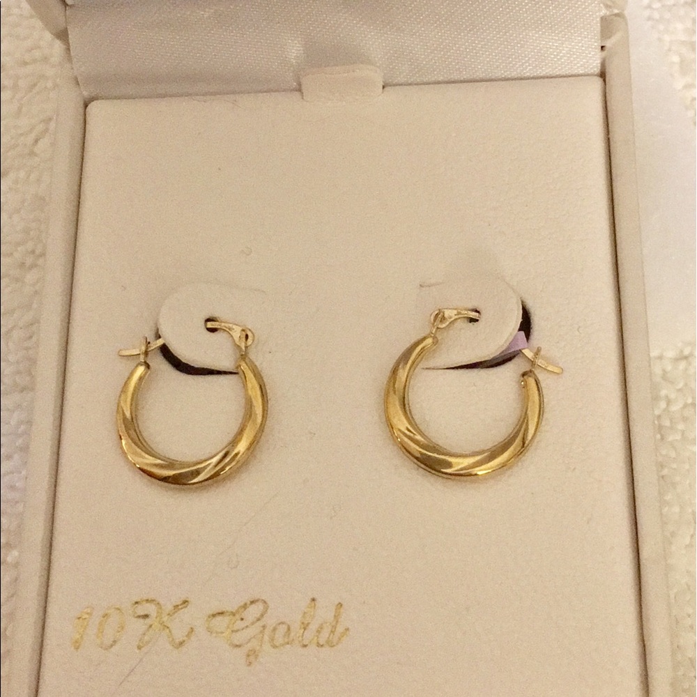 10K Yellow Gold Hoops - Small