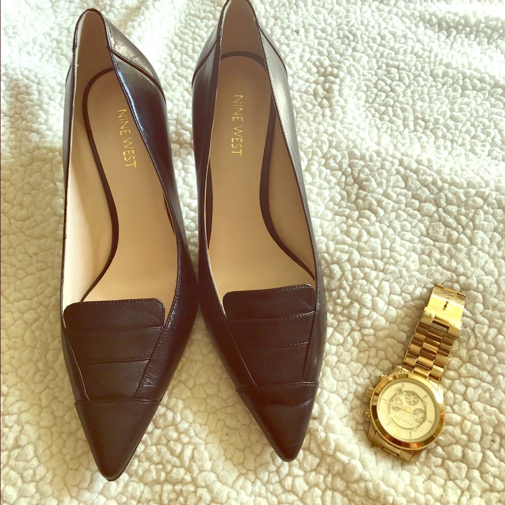 SOLD Nine West Leather Heels
