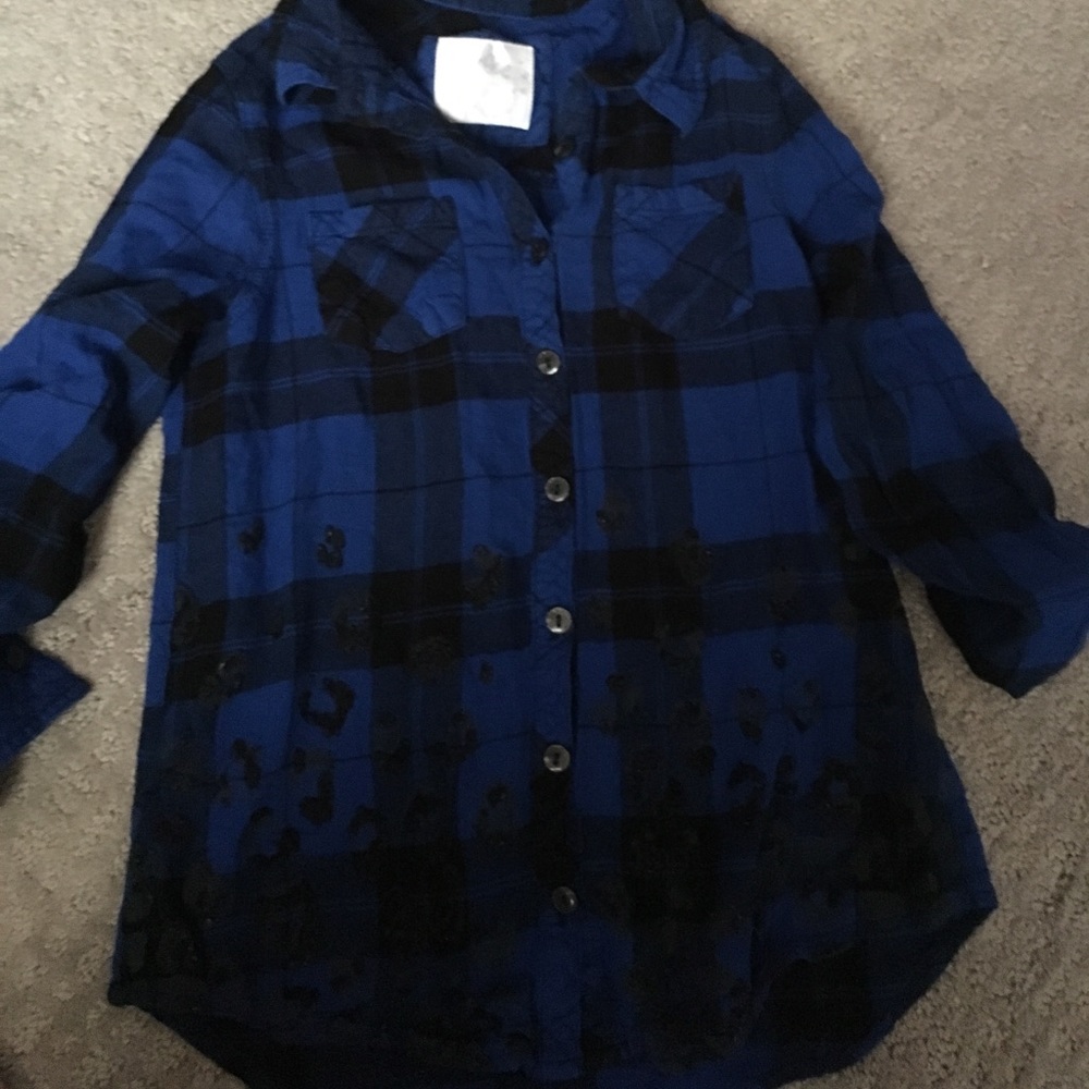 Justice button down shirt