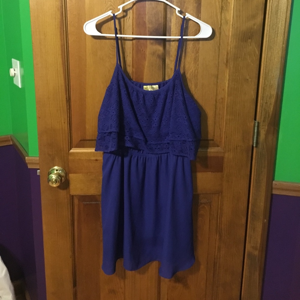 Princess Vera wang dress xl royal blue