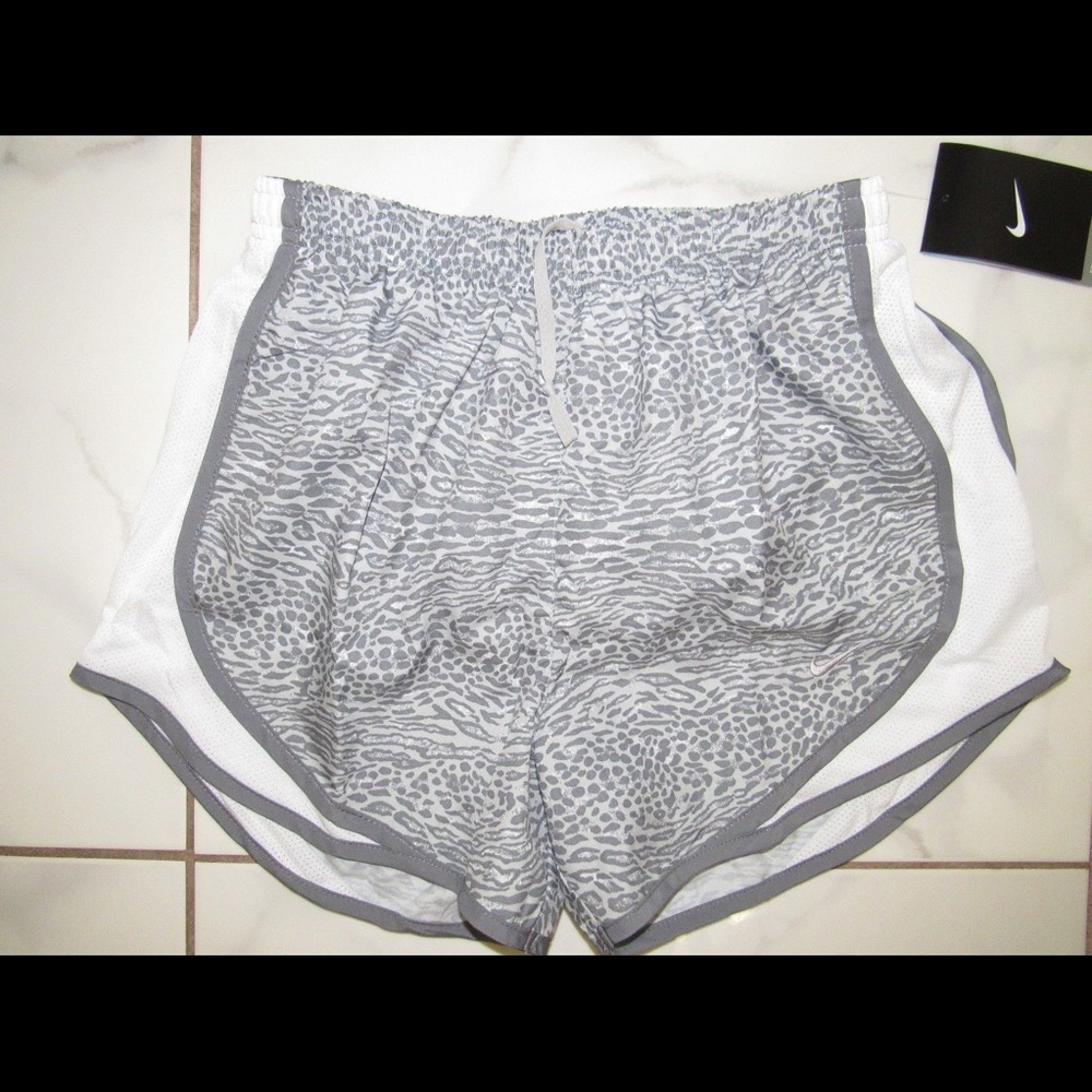ISO!!! Grey/silver/white cheetah Nike Tempo Shorts