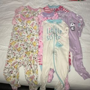 Children's place pj onesie bundle