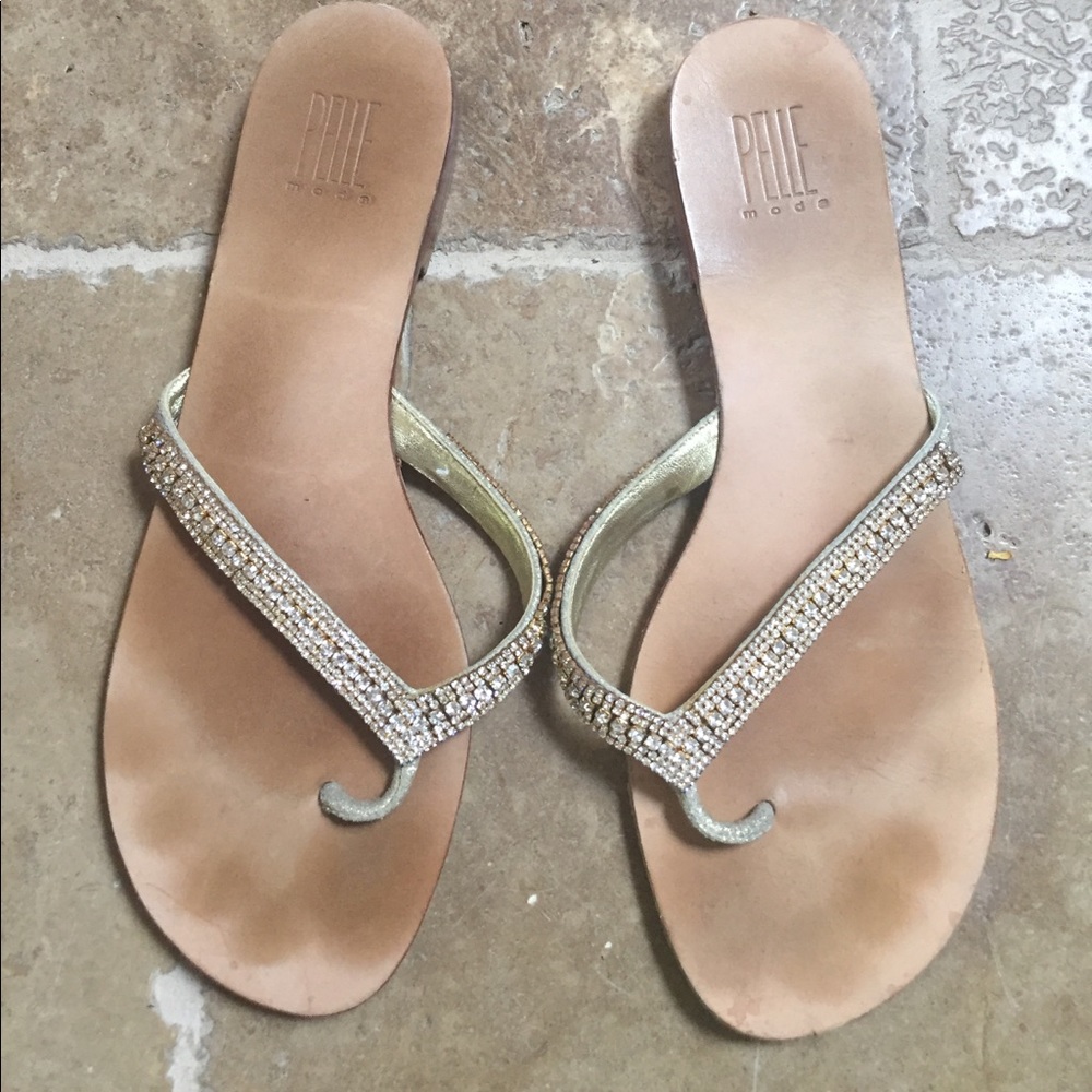 Pelle Moda gold sandals