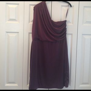 NWT 'The Limited' Plum One Shoulder Dress - size L