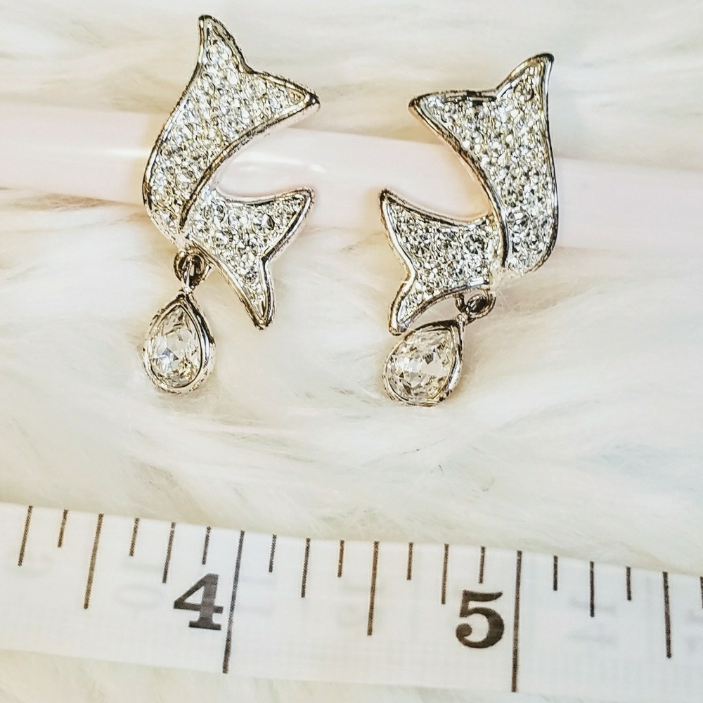❇️ Rhinestone clip earrings ❇️