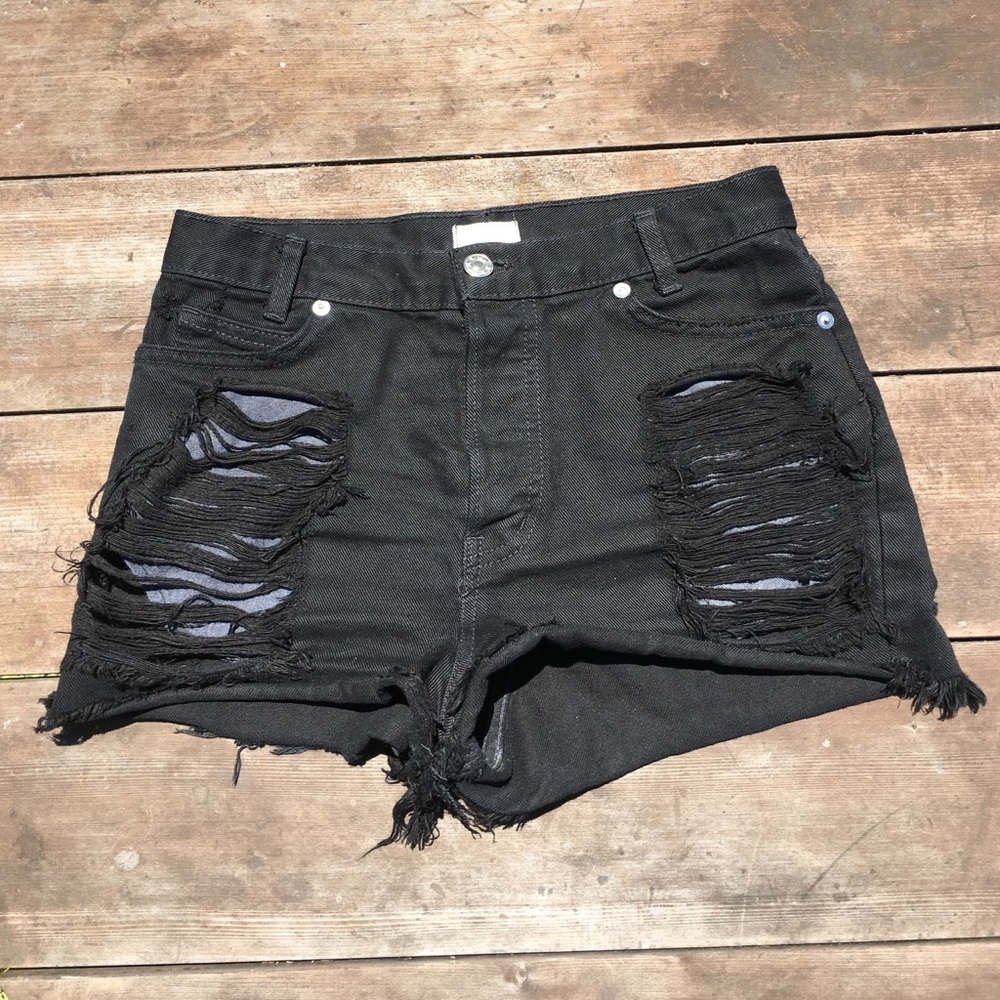 Brandy distressed shorts