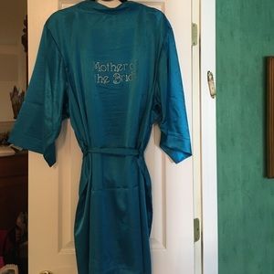 Teal Mother Of The Bride Silk Robe