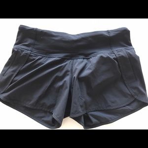 Black Lululemon running shorts