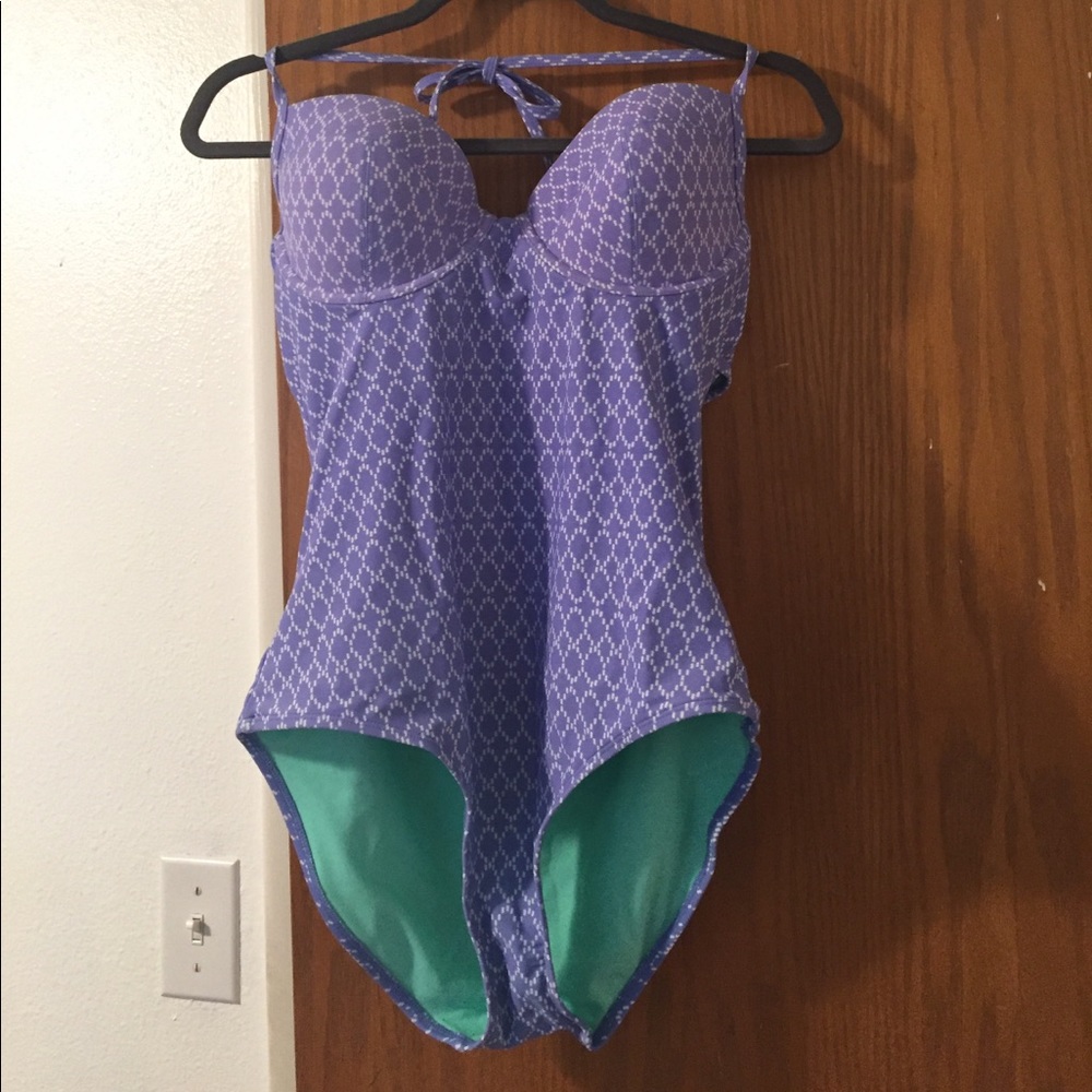 Patterned One Piece Swimsuit