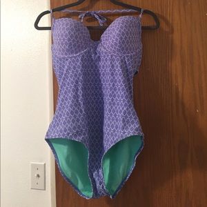 Patterned One Piece Swimsuit