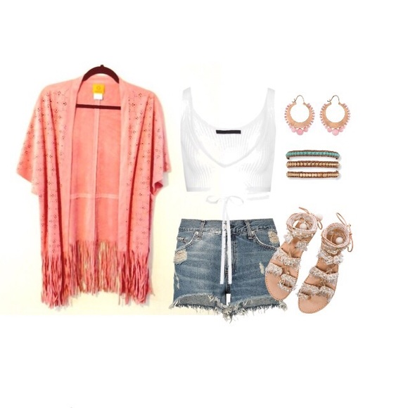 Ruby Rd Faux Suede Kimono - Picture 2 of 7