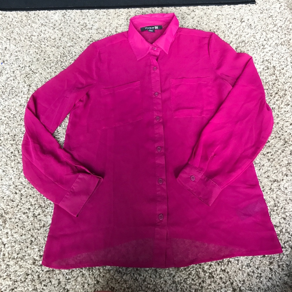 Pink Chiffon Top